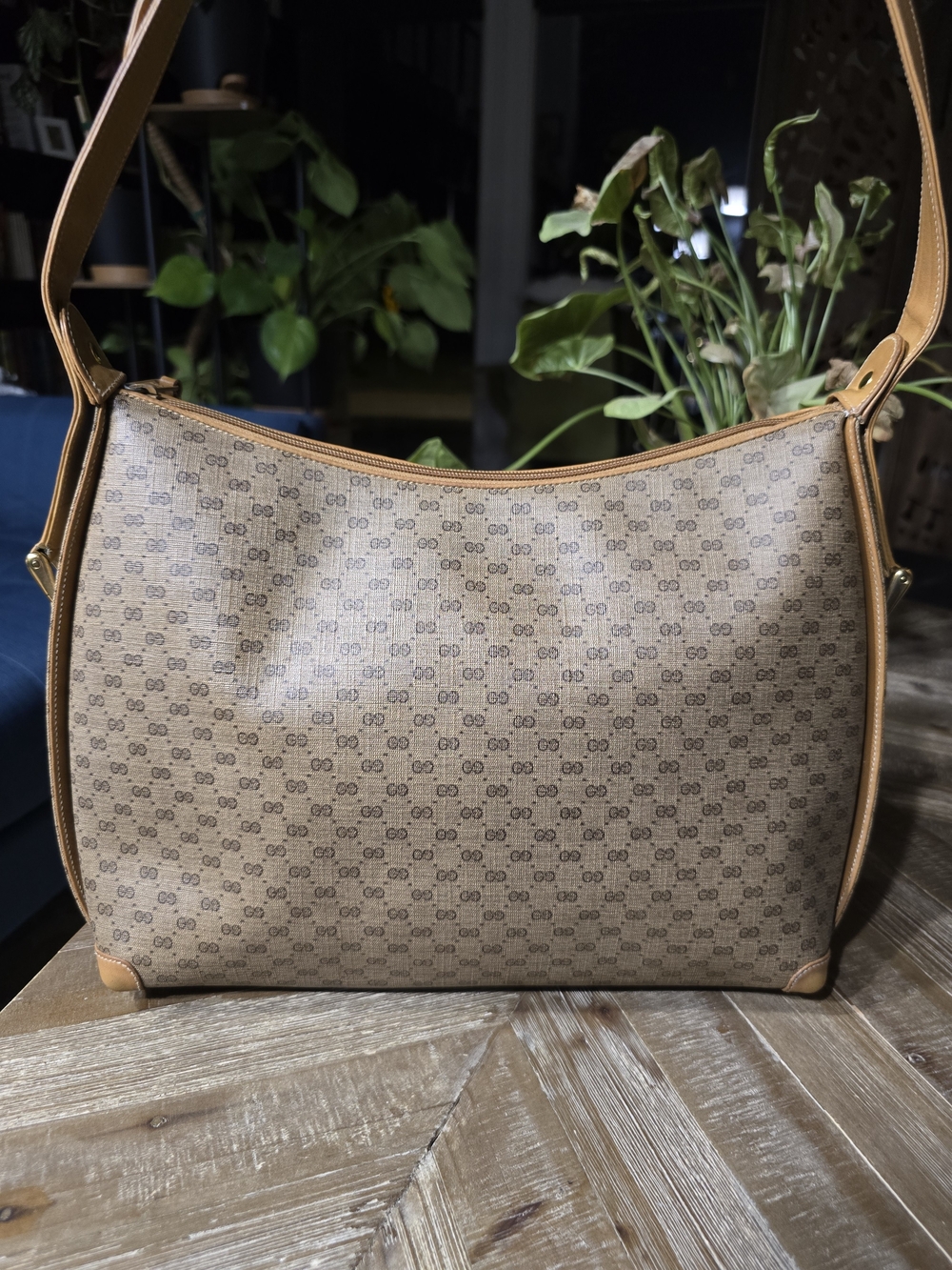 Vintage Gucci Micro GG Supreme Shoulder Bag + CheckCheck COA